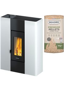 Pelletofen FreePoint "Roxy Stand", wei&szlig; (schwarz), Kamin&ouml;fen, Pelletofen