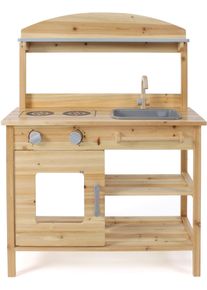 Bayer Chic 2000 Outdoor-Spielk&uuml;che CHIC2000 "Spiel-Matschk&uuml;che", beige (natur), Spielk&uuml;chen, KinderB:68cm H:84cm T:30cm, Holz, Outdoor-Spielk&uuml;che, mit Sound, B:68cm H:84cm T:30cm