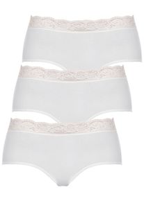 H&uuml;ftslip Nina von C. "3er Pack Damen H&uuml;ftslip Slipboutique", Damen, Gr. 36, wei&szlig;, Obermaterial: 93% Baumwolle CO. 7% Elasthan EL., Unterhosen H&uuml;ftslip