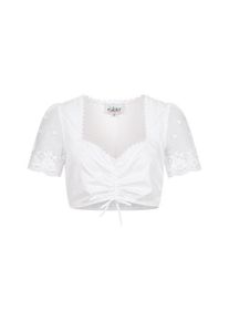 N&uuml;bler Dirndlbluse N&Uuml;BLER "Dirndlbluse kurzarm Mareile", Damen, Gr. 48, wei&szlig;, Obermaterial: 100% Baumwolle CO., Blusen Dirndlbluse