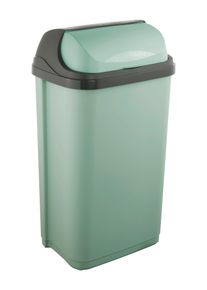 M&uuml;lleimer keeeper "rasmus, Abfallbeh&auml;lter mit Rolldeckel", gr&uuml;n (nordic gr&uuml;n), B:39cm H:67,5cm T:29,5cm, Kunststoff, M&uuml;lleimer, M&uuml;lleimer, 50 l, Made in Europe, 39 x 29,5 x 67,5 cm