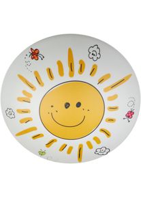 Niermann Deckenleuchte "Sunny, Kinderlampe, Kinderzimmer", gelb (wei&szlig;, gelb), 1, H: 9cm, 1 Stk., Leuchten, bruchsicherer Kunststoff, Deckenleuchte