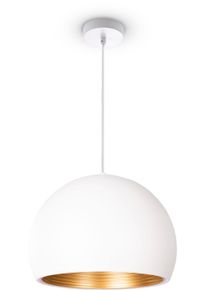 Paco Home Pendelleuchte "JOHN", gold (wei&szlig;, gold), 1, &Oslash; 36cm H: 27cm, Leuchten, Pendelleuchte