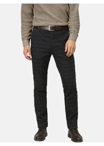 Anzughose Babista "Hose AMORISSO", Herren, Gr. 27, N-Gr, grau (dunkelgrau kariert), Obermaterial: 50% Baumwolle CO. 31% Polyester COOLMAX PES(Coolmax). 17% Viskose Birla CV Birla. 2% Elasthan EL., Hosen Anzughose