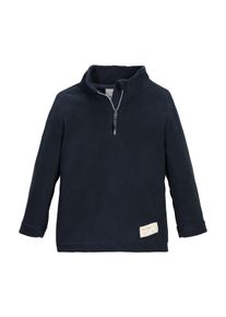Fleecepullover "FISW 30 MNS FLC SHRT", Kinder, Gr. 110/116, blau (navy), Obermaterial: 100% Polyester, FIRST INSTINCT BY Killtec, Sweatshirts Fleecepullover, Fleeceshirt mit Kinnschutz, reflektierenden Details und Namensetikett