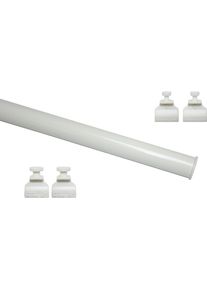 Beschwerungsgewicht Gardinia "Unterprofil zum Klipsen" Gr. 1, wei&szlig;, L:60cm, Aluminium, Beschwerungsgewichte, Beschwerungsgewicht, Serie Fl&auml;chenvorhang-Technik Atlanta 3-l&auml;ufig