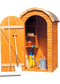 Garten-Ger&auml;teschrank Promadino "Roma klein", braun, Holzwerkstoff, Ger&auml;teh&auml;user, Garten-Ger&auml;teschrank