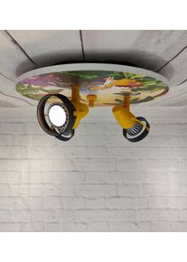 Niermann Deckenstrahler "Strahler Dinos, Kinderlampe", bunt (multi color), 3, &Oslash; 35cm H: 15cm, 1 Stk., Leuchten, 3 verstellbare Spots, Kinderzimmer, Deckenstrahler