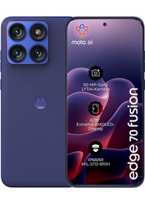 Motorola Smartphone "edge 70 fusion", Energieeffizienz: A, pantone orient blau, 256 GB, Mobiltelefone, Smartphone