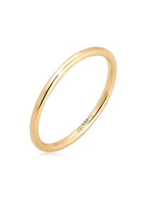 Silberring Elli Premium "Ring Bandring Ehering Trauring Hochzeit 585er Gelbgold" Gr. 58, gold, Fingerringe, Damen, 58, Gelbgold 585, Silberring