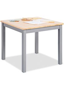 Kindertisch Pinolino "Fenna, grau/natur", beige (natur, grau), Tische, Kinder, B/H/T: 57cm x 51cm x 57cm, Kindertisch, f&uuml;r Kinder, B:57cm H:51cm T:57cm
