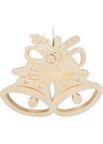 LED Fensterbild SAICO ORIGINAL "Seiffener Kirche, inkl. LED-Leuchtmittel, warmwei&szlig;", natur, B:29cm H:29cm T:4,5cm, Leuchten, LED Fensterbild, BxHxT: 29x29x4,5cm