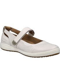 Slipper Josef Seibel "Caren 68, weiss-gold", Damen, Gr. 37, wei&szlig; (wei&szlig;, gold), Obermaterial: 100% Rindsleder Leather cow., Schuhe Slipper