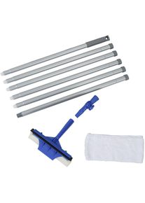 Fensterreiniger Maximex "Fensterwischer extra-lang", bunt, B:25cm H:332cm T:7cm, Fensterreiniger, Fensterreiniger, Knickgelenk, verstellbarer Kopf, Mikrofaserbezug waschbar bei 30C