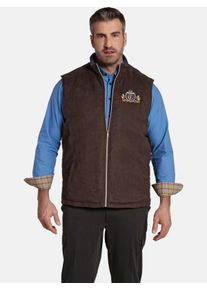 Lederimitatweste CHARLES COLBY "Steppweste DUKE LEEVI", Herren, Gr. 62, braun, Obermaterial: 100% Polyester COOLMAX PES(Coolmax)., Westen Lederimitatweste