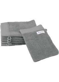 Waschhandschuh Tom Tailor HOME "Waschhandschuh COLOR BATH", grau (moody grau), B:16cm L:21cm, Frottier, Frottier, Handt&uuml;cher, Waschhandschuh