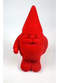 Weihnachtsfigur AM Design "Santa mit samtweichem Flock", rot, B:17cm H:55cm T:12cm, Kunststoff, Dekofiguren, Weihnachtsfigur, aus Kunststoff, H&ouml;he 55 cm, in verschiedenen Farben