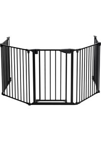 Universalschutzgitter fillikid "Absperrgitter", Baby, Gr. B/H/T: 320cm x 75cm, schwarz, Metall, Schutzgitter Universalschutzgitter, als Kaminschutzgitter, T&uuml;rschutzgitter oder Abgangsschutz verwendbar