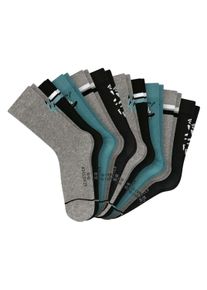 Kurzsocken Schiesser "Socken Legwear Teens 10P 10er Pack", Jungen, Gr. 39-42, grau, Obermaterial: 75% Baumwolle CO. 24% Polyamid PA. 1% Elasthan EL., Socken Kurzsocken