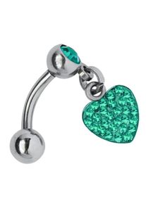 Adelia&acute;s Bauchnabelpiercing ADELIA&acute;S "Piercing Piercing Bauchnabelpiercing", blau (t&uuml;rkis), Piercings, Damen, Titan, Bauchnabelpiercing