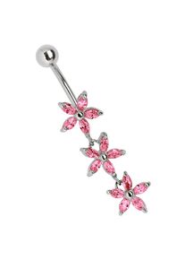 Adelia&acute;s Bauchnabelpiercing ADELIA&acute;S "Piercing Bauchnabelpiercing", pink (rosa), Piercings, Damen, Chirurgiestahl, Bauchnabelpiercing