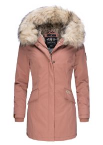 Wintermantel Navahoo "Wintermantel Cristal", Damen, Gr. S, rot (terracotta), Obermaterial: 65% Polyester PES. 35% Baumwolle CO. Obermaterial: Futter: 100% Polyester PES. 100% Polyester PES., M&auml;ntel Wintermantel