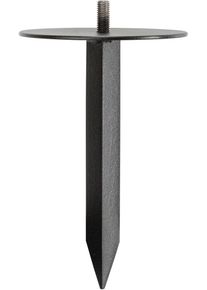 Bodenanker Evotec "PAUL", grau (schwarz, anthrazit), B:10cm T:10cm, Metall, Bodenanker, Bodenanker, Erdspie&szlig; - Ideal f&uuml;r unebenes Gel&auml;nde