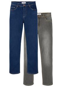 Catamaran Heren 5-pocketjeans met used-effect in blue-stonewashed ,maat 25, Witt, 98% Katoen, 2% Elastan