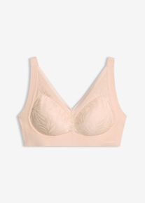 Reggiseno senza ferretto imbottito laser cut Feel Comfort, rosa, Taglia 50/52 (L), bonprix