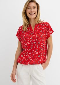 Tunica in viscosa fluente, Rosso, Taglia 48, bonprix