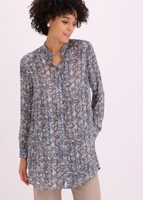 Camicetta lunga di chiffon, Blu, Taglia 52, bonprix