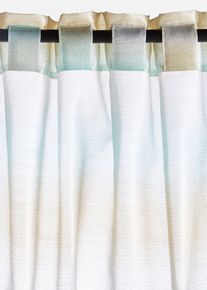 Tenda trasparente con effetto lucido (pacco da 1), Beige, Taglia 145x135 cm, bonprix