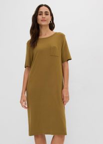 Abito in maglina di misto viscosa morbido, Verde, Taglia 50/52 (L), bonprix