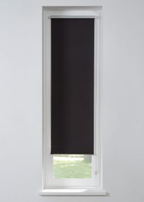 Tenda a rullo oscurante stretta in tinta unita, Nero, Taglia 150x40 cm, bonprix