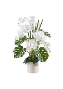 M&Ouml;BELIX M&ouml;belix , Creme, Gr&uuml;n, Wei&szlig; , Kunststoff , 110 cm , inkl. Topf, Real-Touch-Oberfl&auml;che , Dekoration, Blumen & Blument&ouml;pfe, Kunstblumen