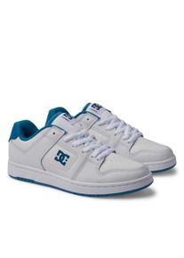 Sneaker DC Shoes "Manteca 4", Damen, Gr. 6(37), wei&szlig; (wei&szlig;, blau), Obermaterial:53.02% Leder, 46.98% Synthetikmaterial;, Schuhe Sneaker