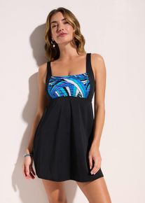 bonprix Długi top tankini, czarny, 38