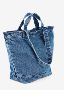 bonprix Torba shopper z denimu, niebieski, onesize