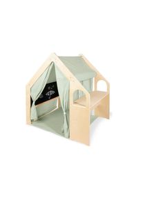 Pinolino , Kieferfarben, Birkefarben, Salbeigr&uuml;n , Holz, Textil , Birke, Kiefer , 119x122x94 cm , Oeko-Tex&reg; Standard 100 , Spielwaren, Outdoorspielzeug, Spielh&auml;user, Spielh&auml;user Holz