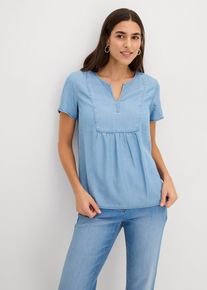 bonprix Tunika jeansowa, niebieski, 54