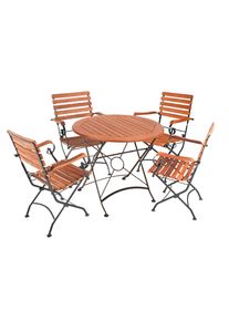 Gartenm&ouml;bel-Set Wien 5-tlg. klappbar Holz