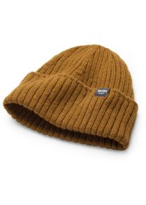 Rauma Ullvarefabrikk Unisex-Strickm&uuml;tze Rippe Karamell S/M