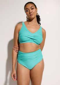 Bikini leggermente modellante con effetto incrociato (set 2 pezzi), Blu, Taglia 54, bonprix