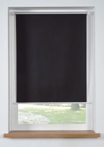 Tenda a rullo oscurante in tinta unita senza catenella, Nero, Taglia 150x50 cm, bonprix