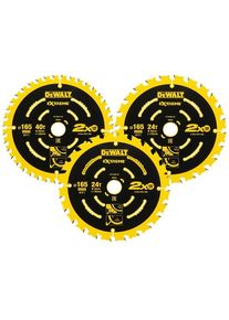 Dewalt DT10397-QZ Extreme blade (230V) 165 x 20 3-pack ass.