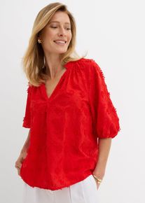 Tunica in puro cotone, Rosso, Taglia 56, bonprix