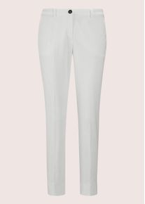 Madeleine Mode Chinohose MADELEINE "Hose Chino-Hose mit B&uuml;gelfalten", Damen, Gr. 22, N + K Gr, wei&szlig; (perlwei&szlig;), Obermaterial: 98% Baumwolle CO (CMIA). 2% Elasthan EL., Modern, normal, Hosen Chinohose