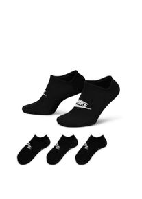 Sportsocken Nike "U NK NSW EVERYDAY ESSENTIAL NS", Damen, Gr. S (34/37), schwarz, wei&szlig;, Obermaterial: 98% Polyester, 2% Elasthan, Socken Sportsocken, f&uuml;r sportliche Aktivit&auml;ten, weiches Material, leichtes Design