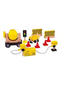 Tidlo Wooden Dollhouse Construction Workers Construction Material 13 pcs.