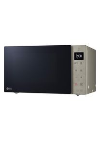 LG Mikrowelle "MH 6535 GIS", silber (noble steel), B:47,6cm H:27,2cm, Mikrowellen, echte Glasfront, Mikrowelle